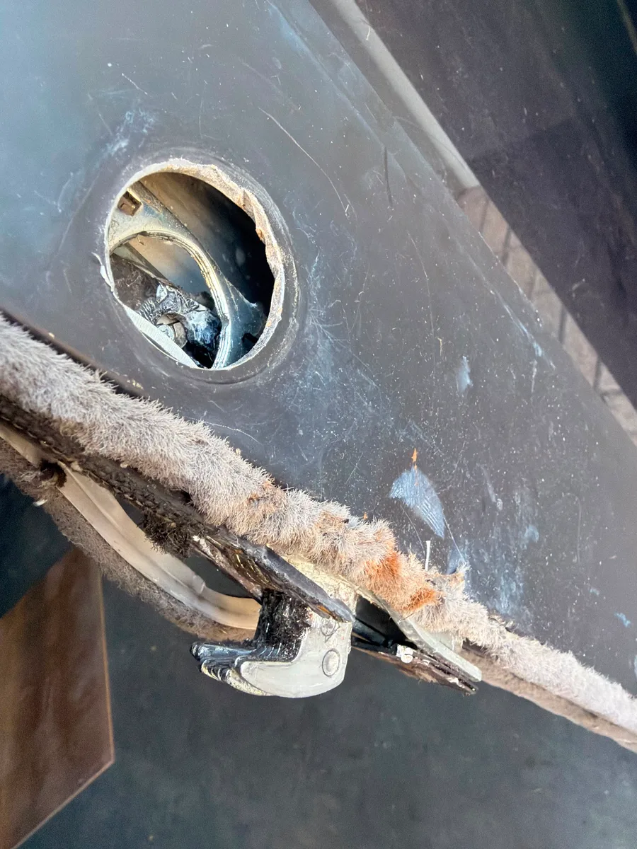 Door lock hardware during a Fast Local Locksmith rekey job